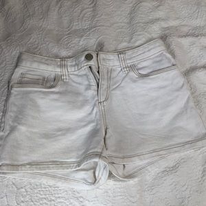 cute white denim shorts